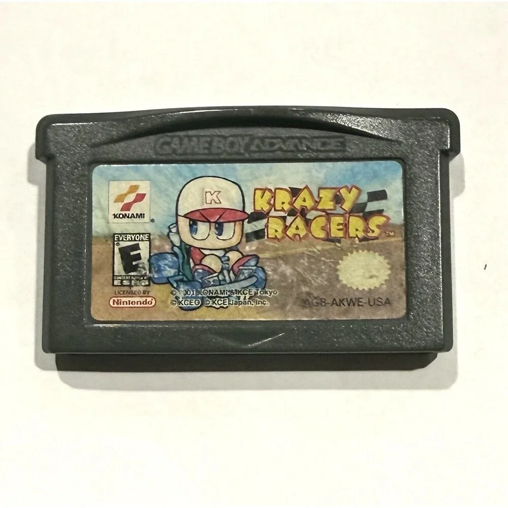 Nintendo GBA Lot 3 Donkey Kong Country Sonic Advance 2 Konami Krazy Racers Games